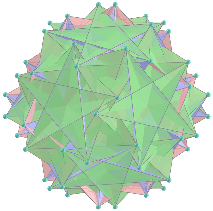 Excavated and augmented inverted snub dodecadodecahedron