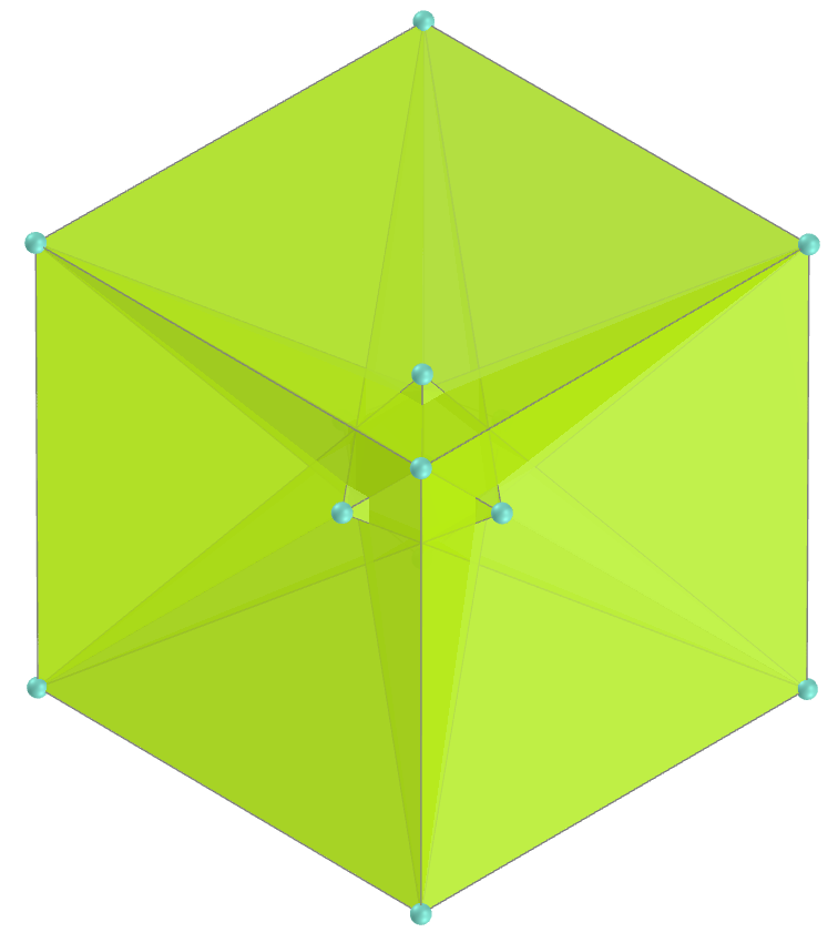 Excavated cube