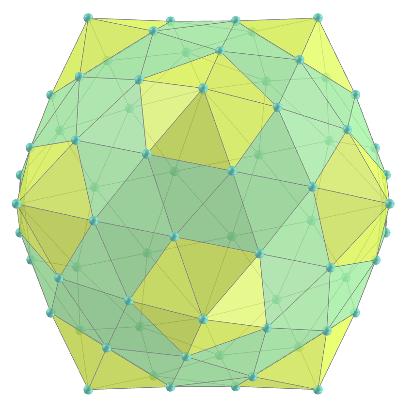 Augmented snub dodecahedron
