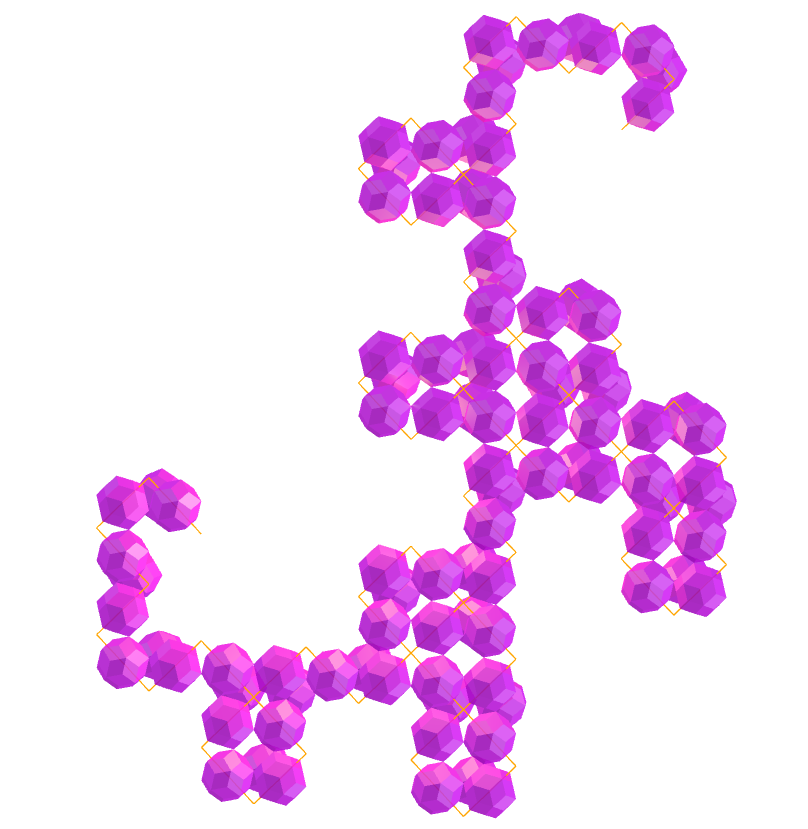 Rhombic triacontahedron dragon fractal