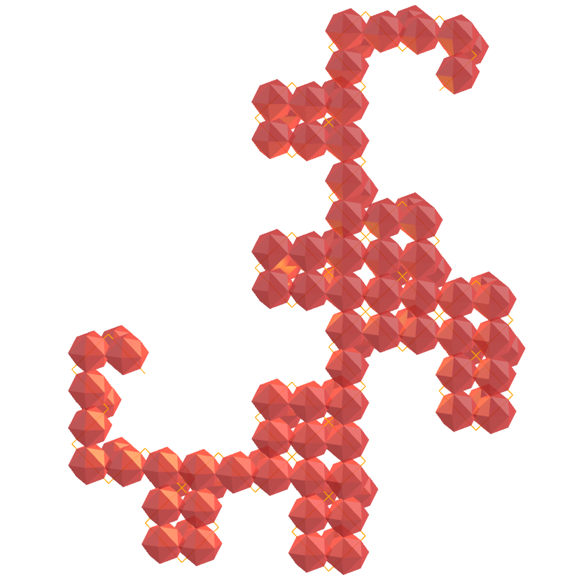 Tetrakis hexahedron dragon fractal