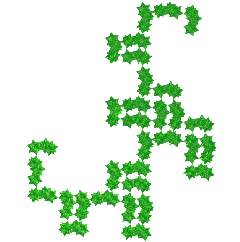 Great triakis icosahedron dragon fractal