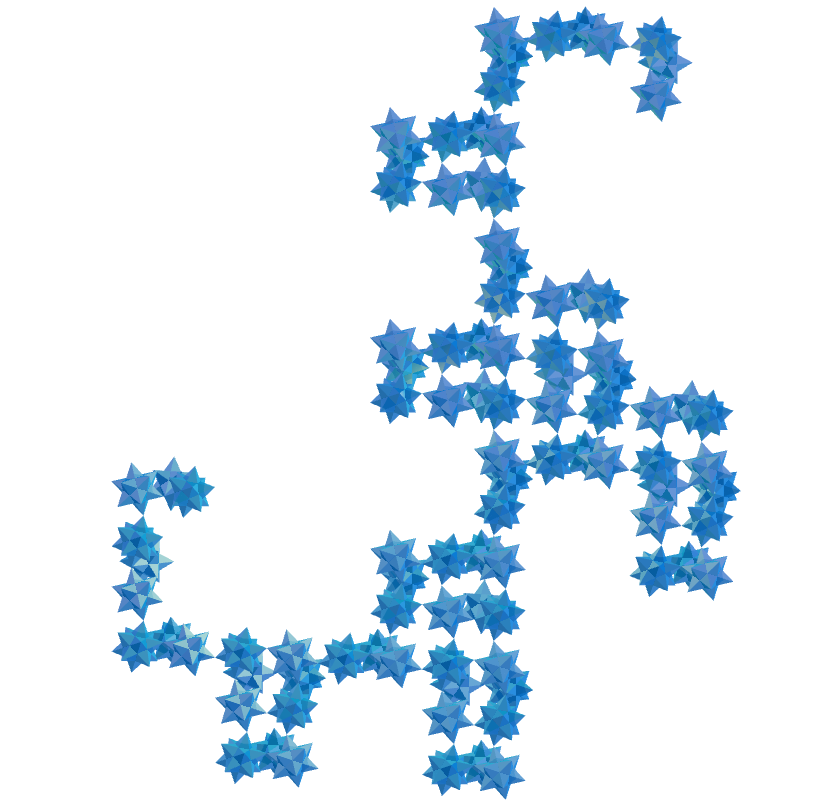 Small stellated dodecahedron dragon fractal