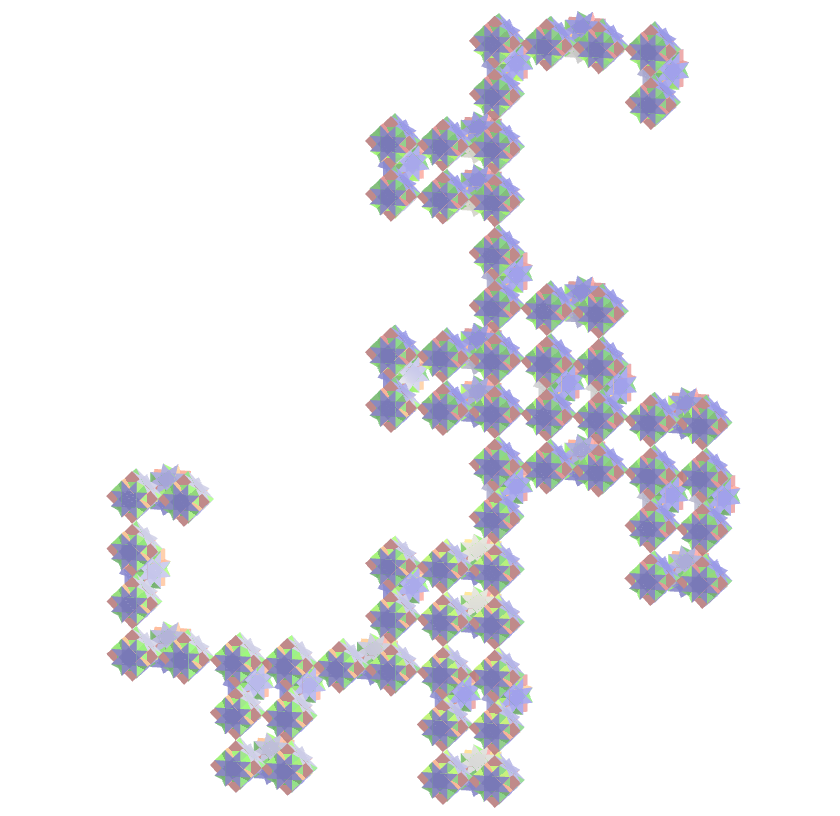 Great cubicuboctahedron dragon fractal