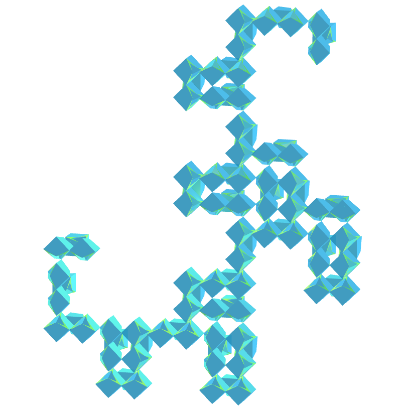 Tetragonal regular toroid dragon fractal