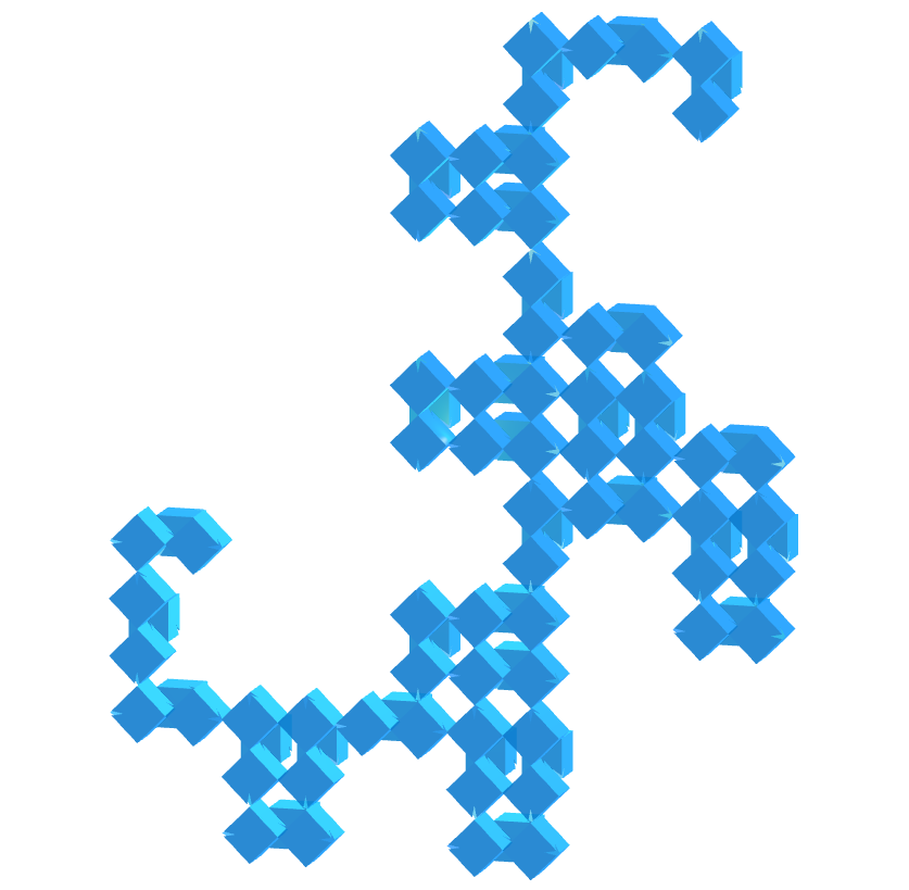 Hexagonal toroid dragon fractal