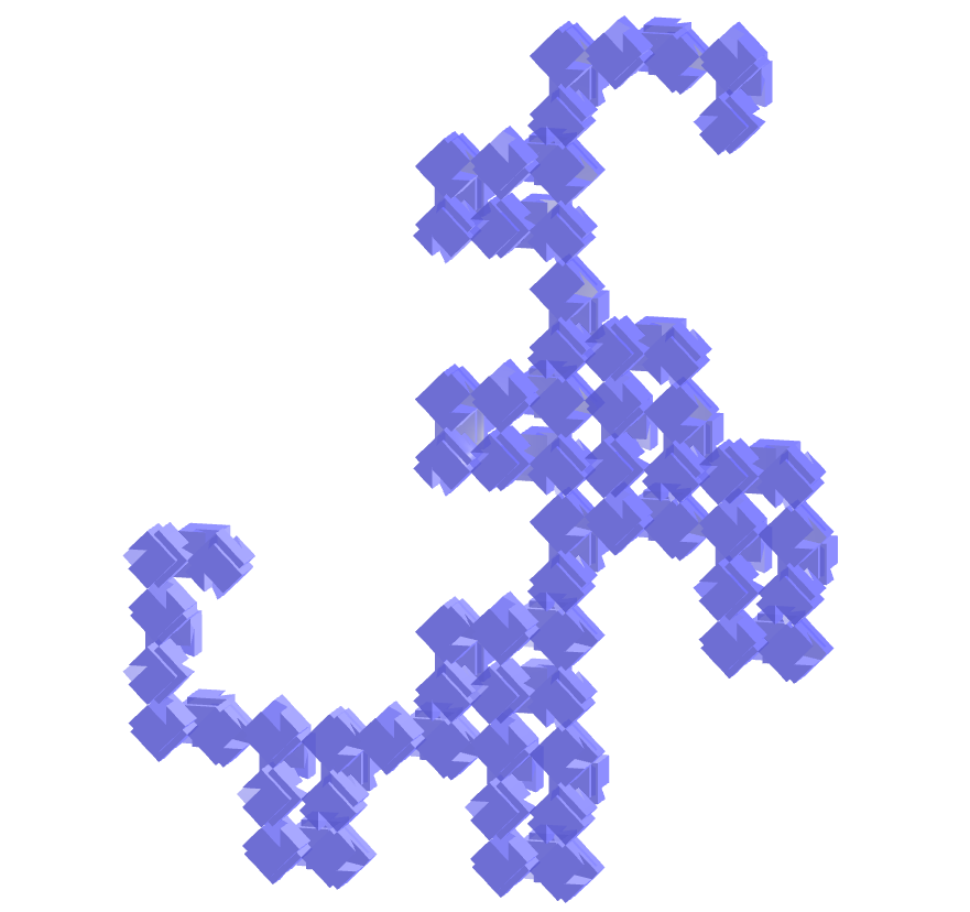 Hexagonal toroid dragon fractal