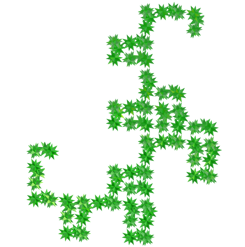 Great stellated dodecahedron dragon fractal