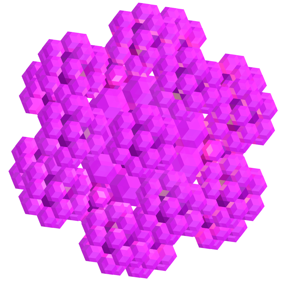 Great triakis icosahedron dragon fractal