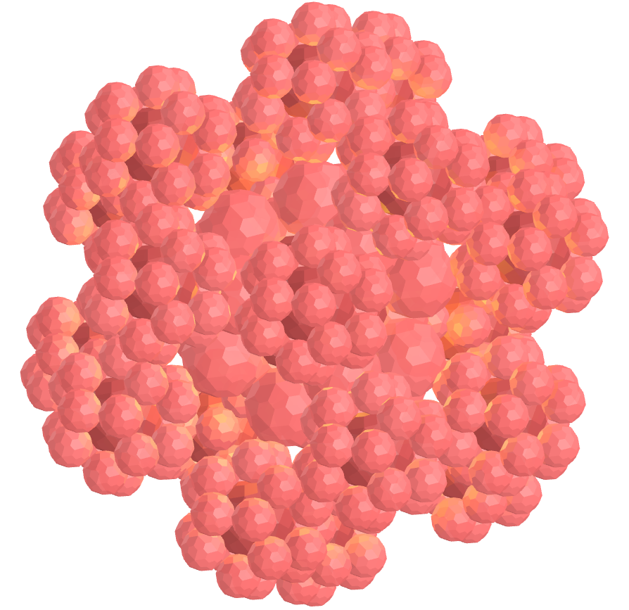 Pentagonal hexecontahedron fractal