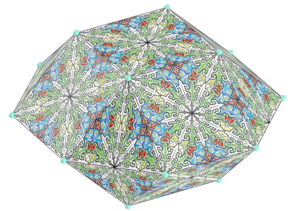 Mosaico de terra, ar e água