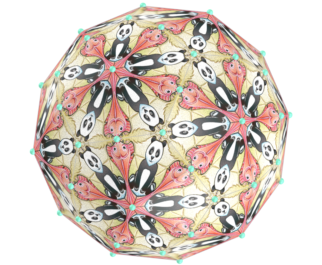 Panda, morcego e peixe