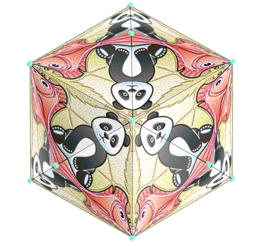 Panda, morcego e peixe