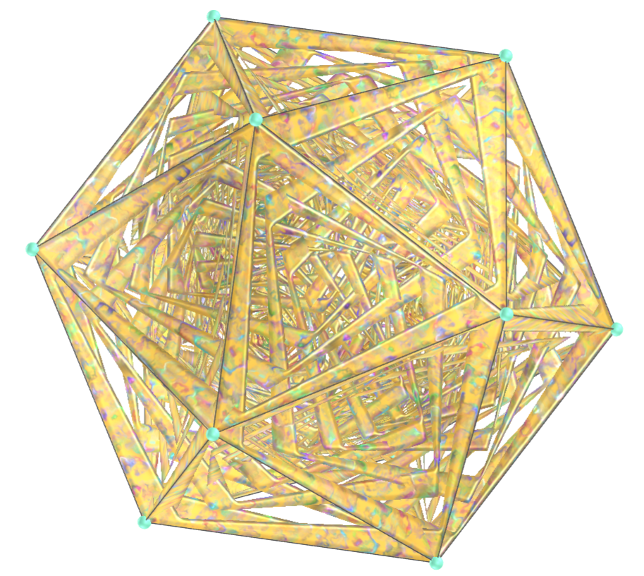 Tesselação pentagonal espiral