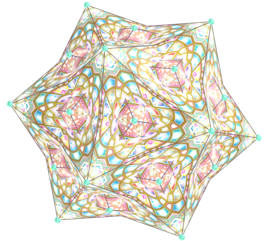 Tessellation of a quadrangular mandala