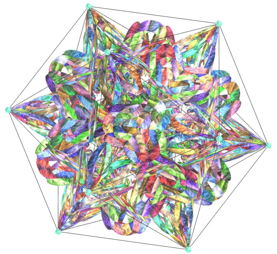 Pentagrammic mandala tessellation