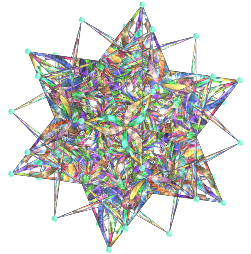 Pentagrammic mandala tessellation