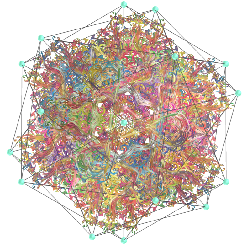 Pentagonal floral mandala tessellation