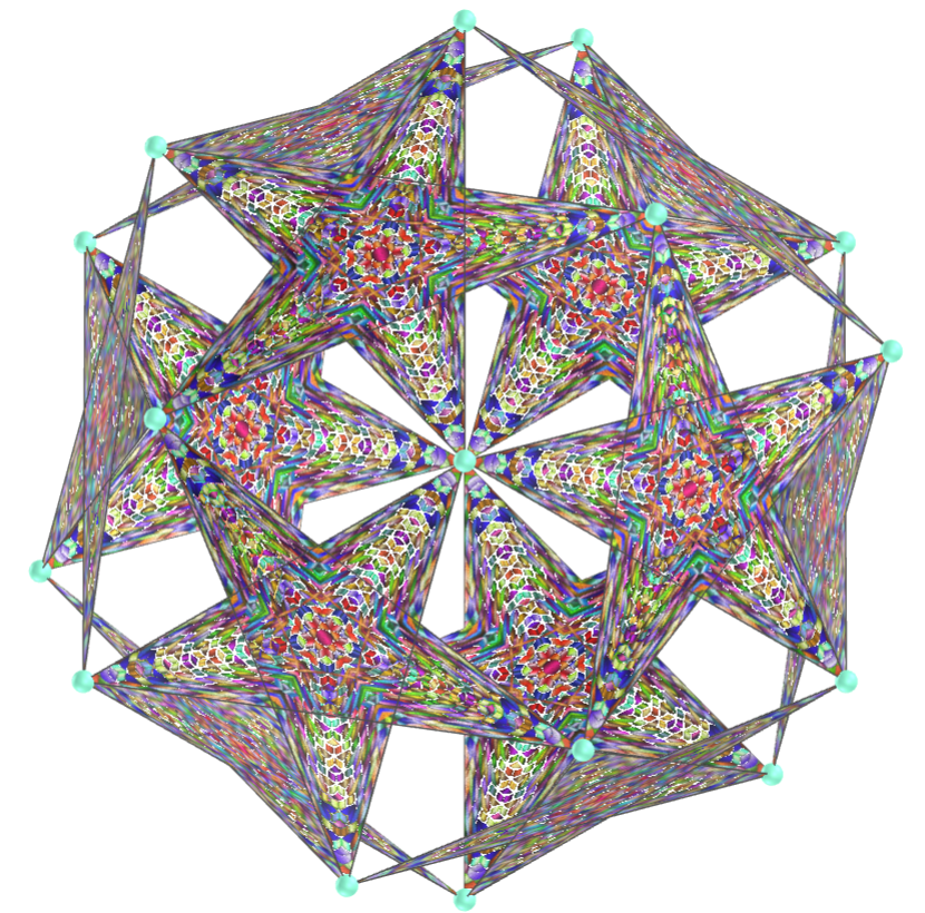 Pentagrammic mandala tessellation