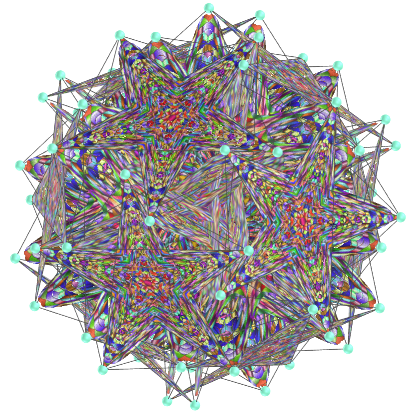 Pentagrammic mandala tessellation