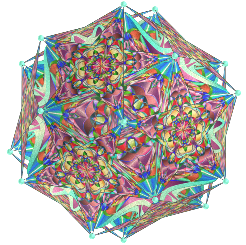 Pentagonal mandala tessellation