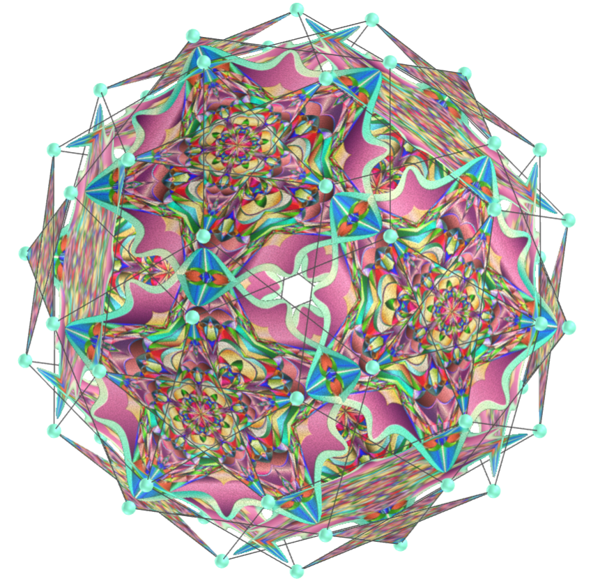 Pentagonal mandala tessellation