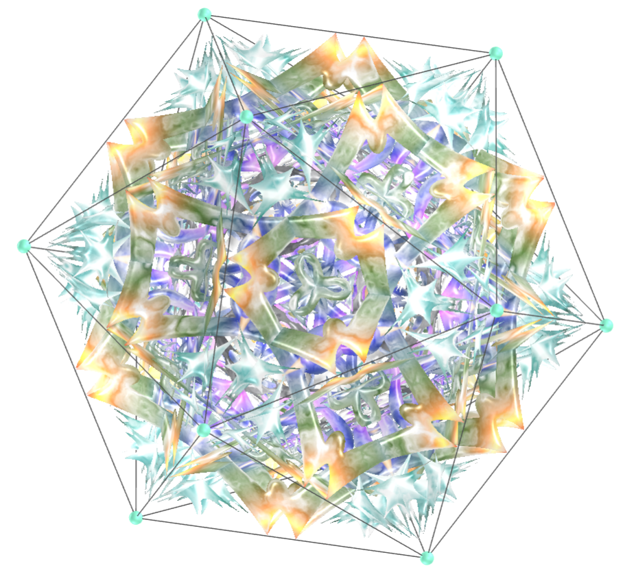 Tesselação de mandala pentagonal