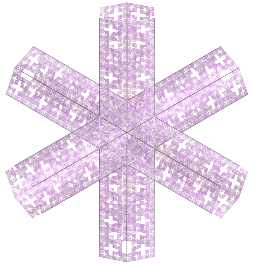 Menger cross of Jerusalem