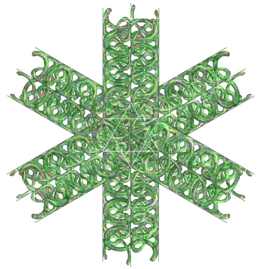 Intertwined curve
