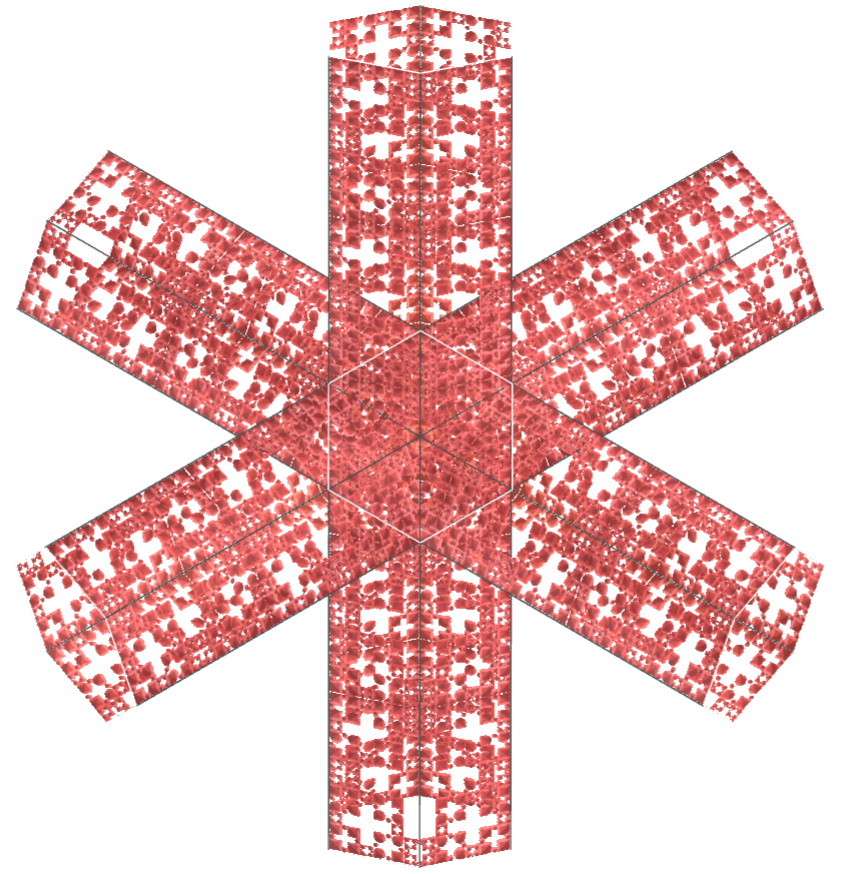 Menger cross of Jerusalem