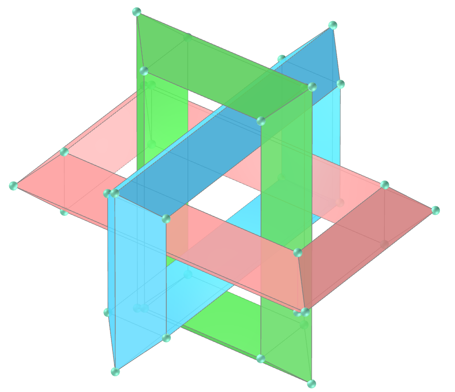 Borromean rings: polyhedral toroid