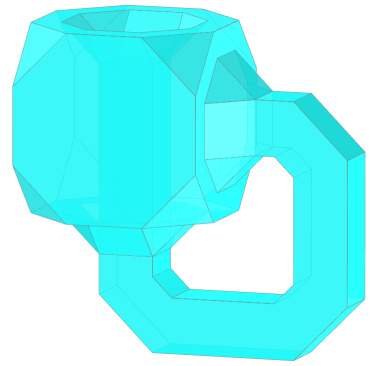 Truncated cube Klein bottle