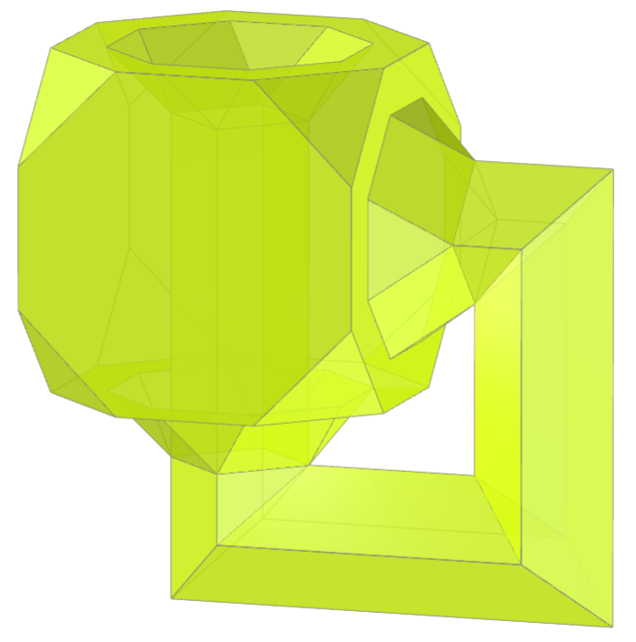 Truncated cube Klein bottle