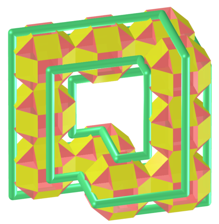 Möbius and Vélez-Jahn Toroid of Small Rhombihexahedron