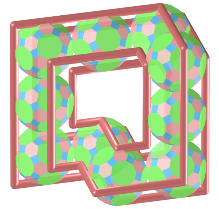 Möbius and Vélez-Jahn Toroid of Truncated Icosidodecahedron