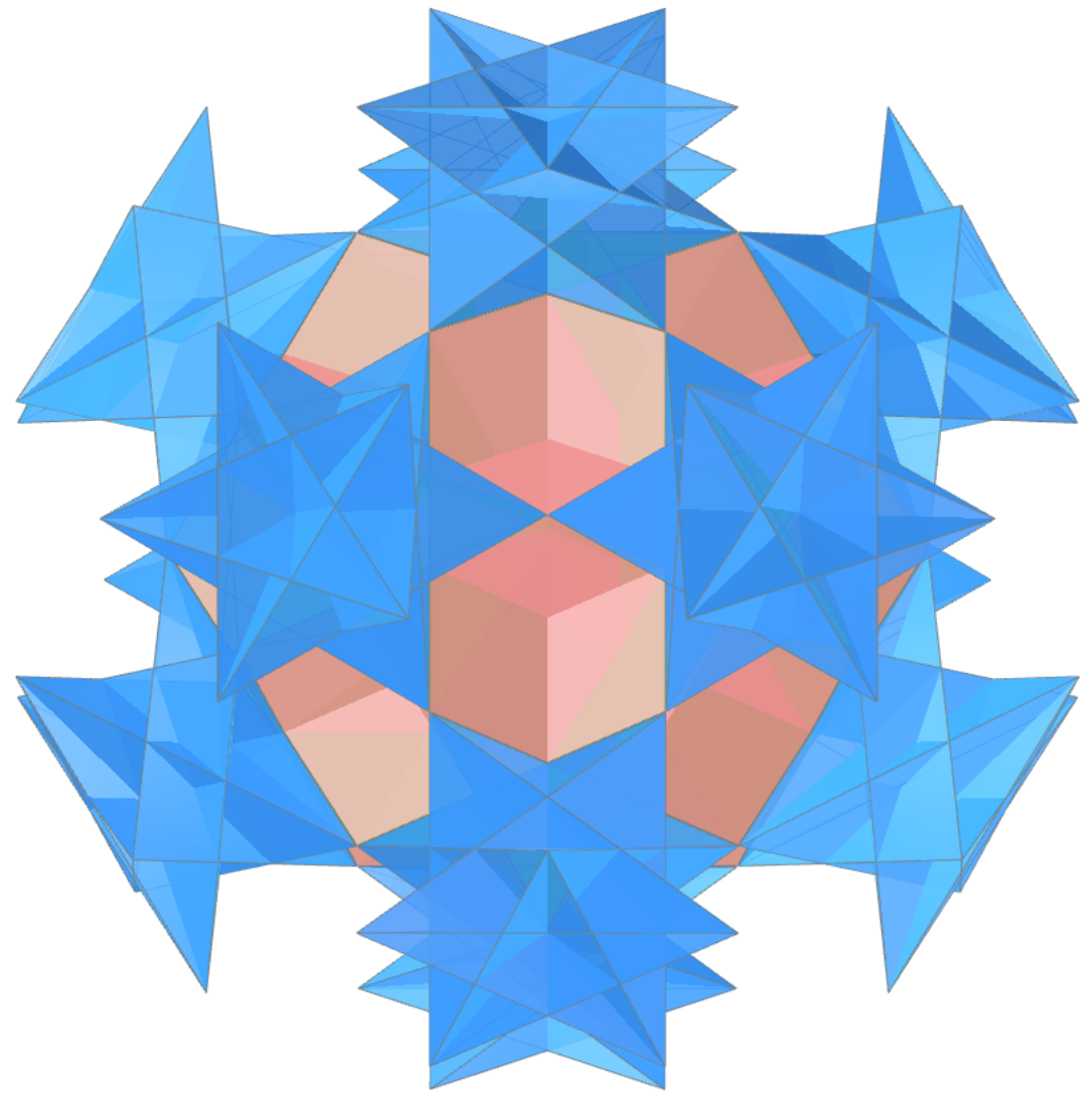 Great dodecahemicosahedron toroid