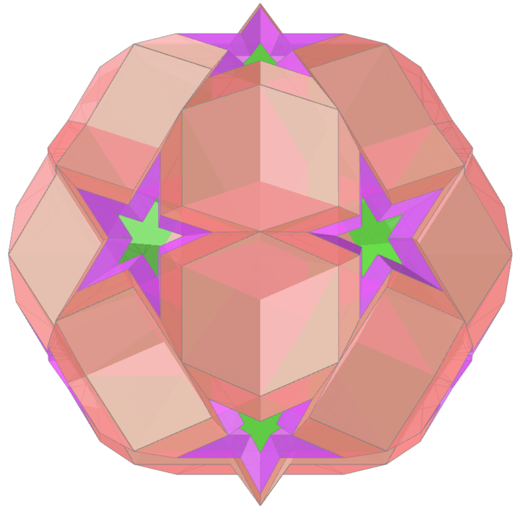 Great dodecahemicosahedron toroid