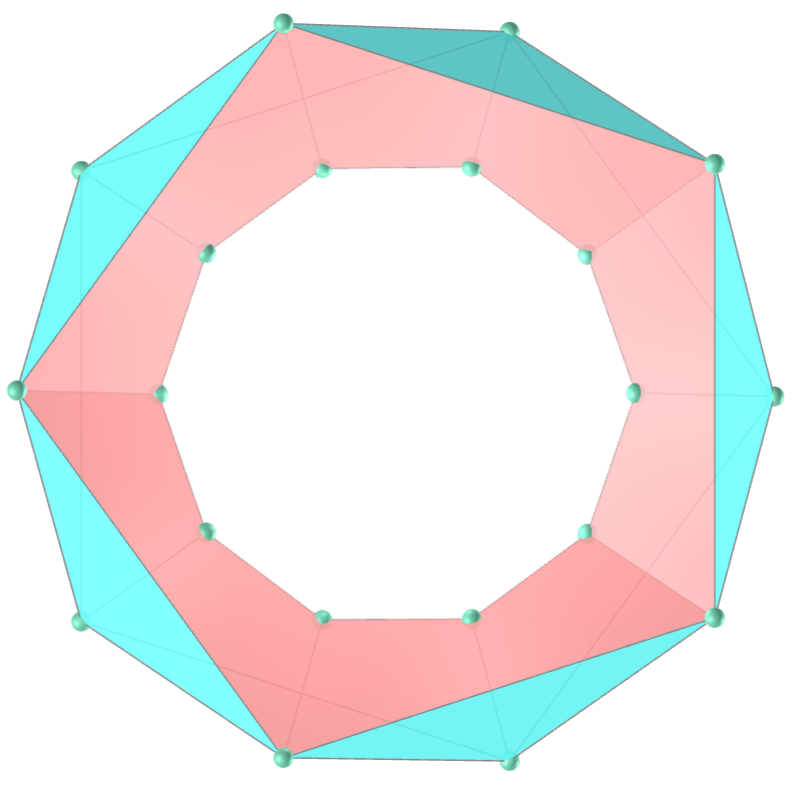 Pentagonal Antiprism-Trapezohedron Toroid
