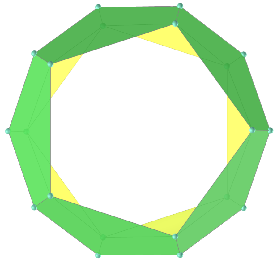 Pentagonal Trapezohedron-Antiprism Toroid