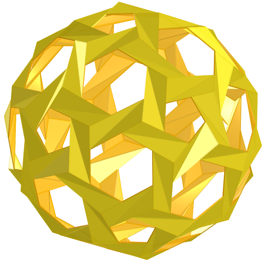 Truncated icosahedron toroid