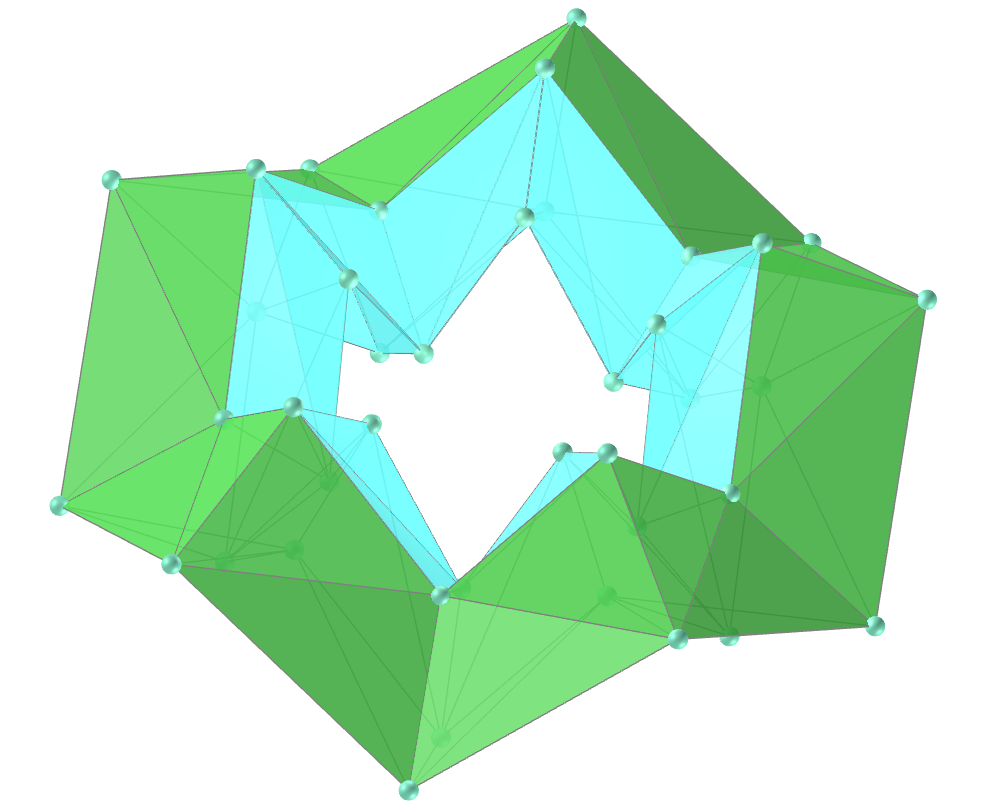 Decagonal regular sinusoidal tetragonal toroid
