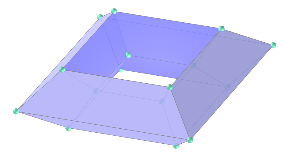 Square regular tetragonal toroid