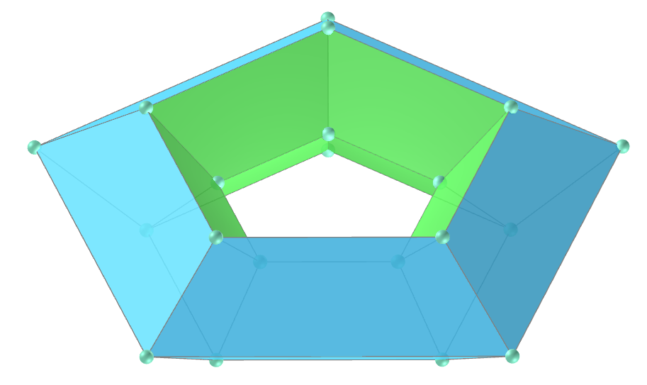 Pentagonal regular tetragonal toroid