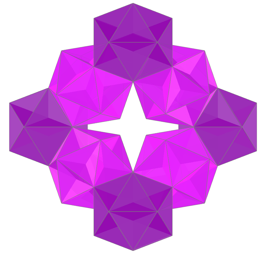 Stewart rings of Great Dodecahedron