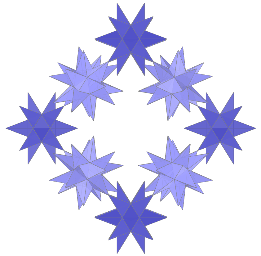 Stewart rings of Great Stellated Dodecahedron
