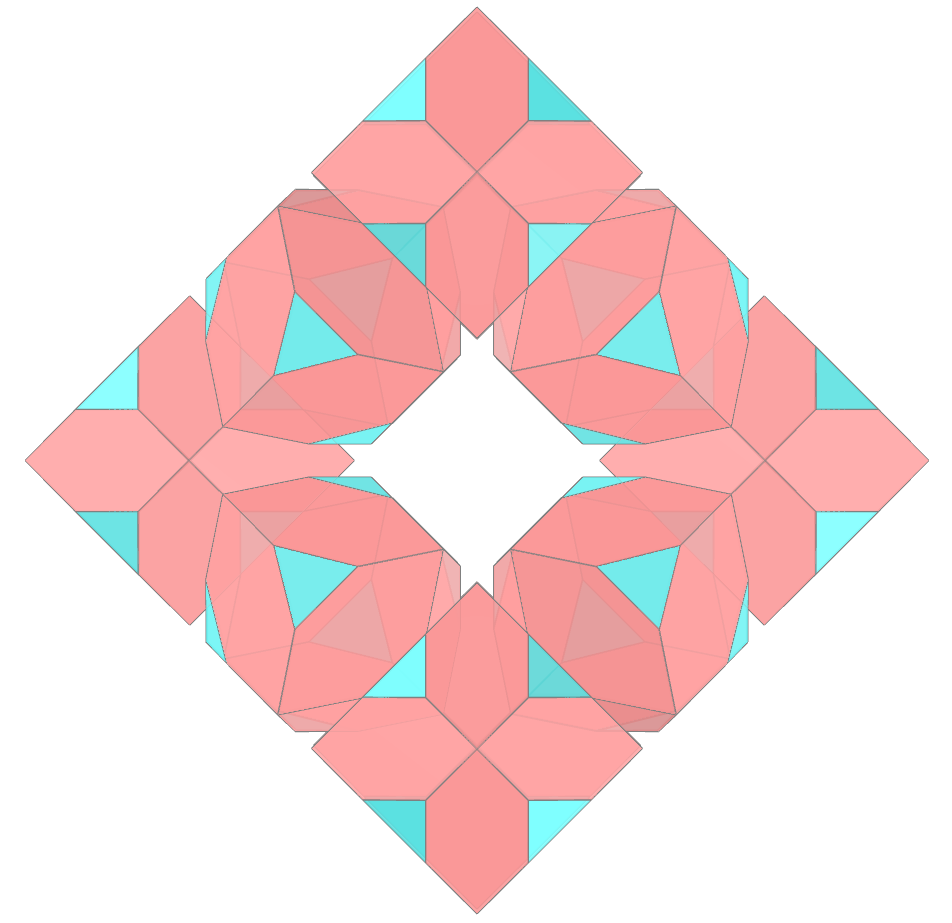 Stewart rings of Chamfered Octahedron