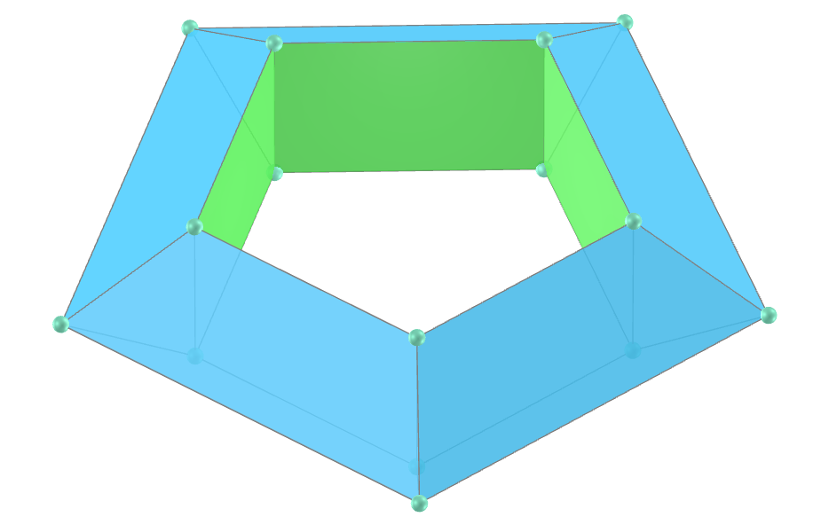 Regular pentagonal tetragonal toroid