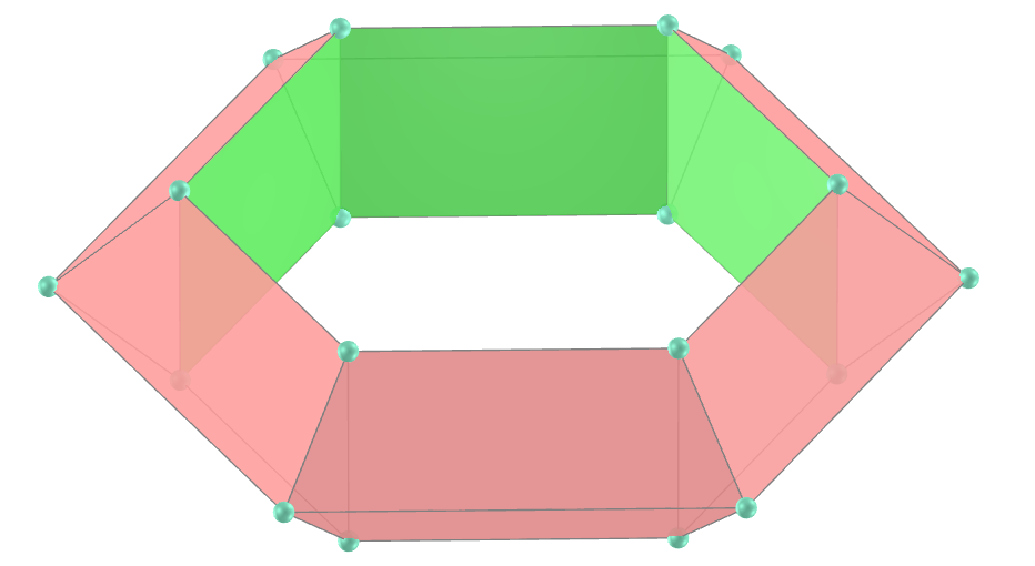 Regular hexagonal tetragonal toroid