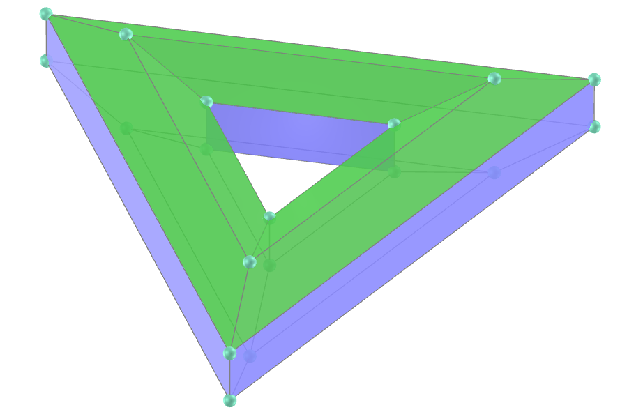 Regular triangular tetragonal toroid